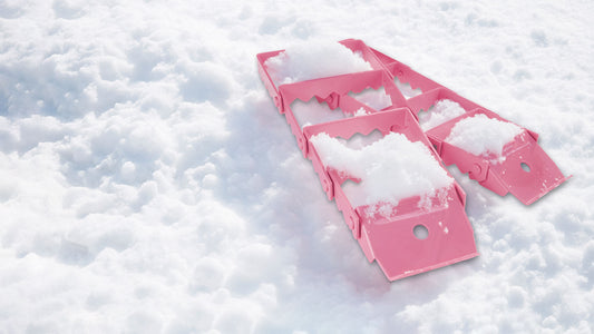 Foldable Steel Pink Traction Aids